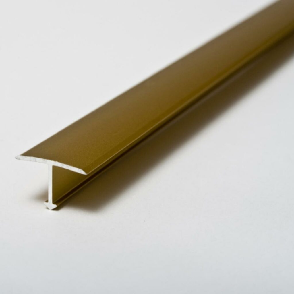 ViarProfil AT16G T Profil Arany Eloxált Alumínium Burkolatváltó (16 mm) 2.7 m