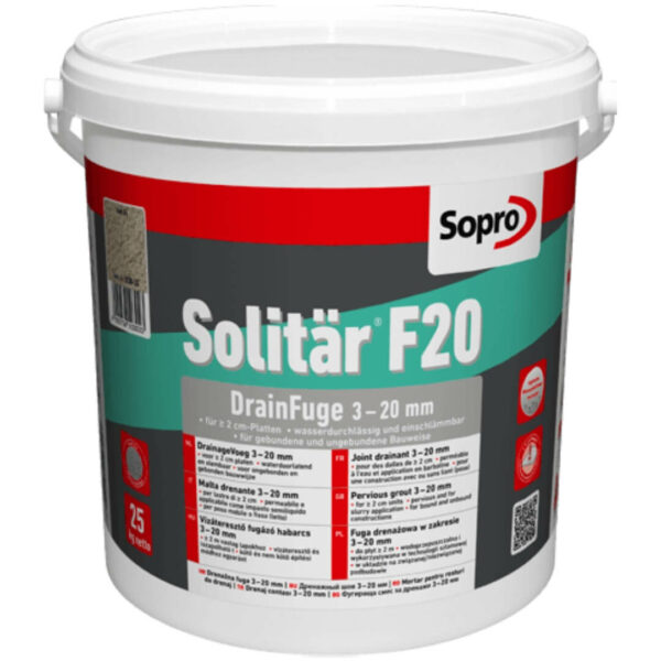 Sopro Solitar F20 Átszivárogtató Térkő Fugázó 3-20 mm 25 kg