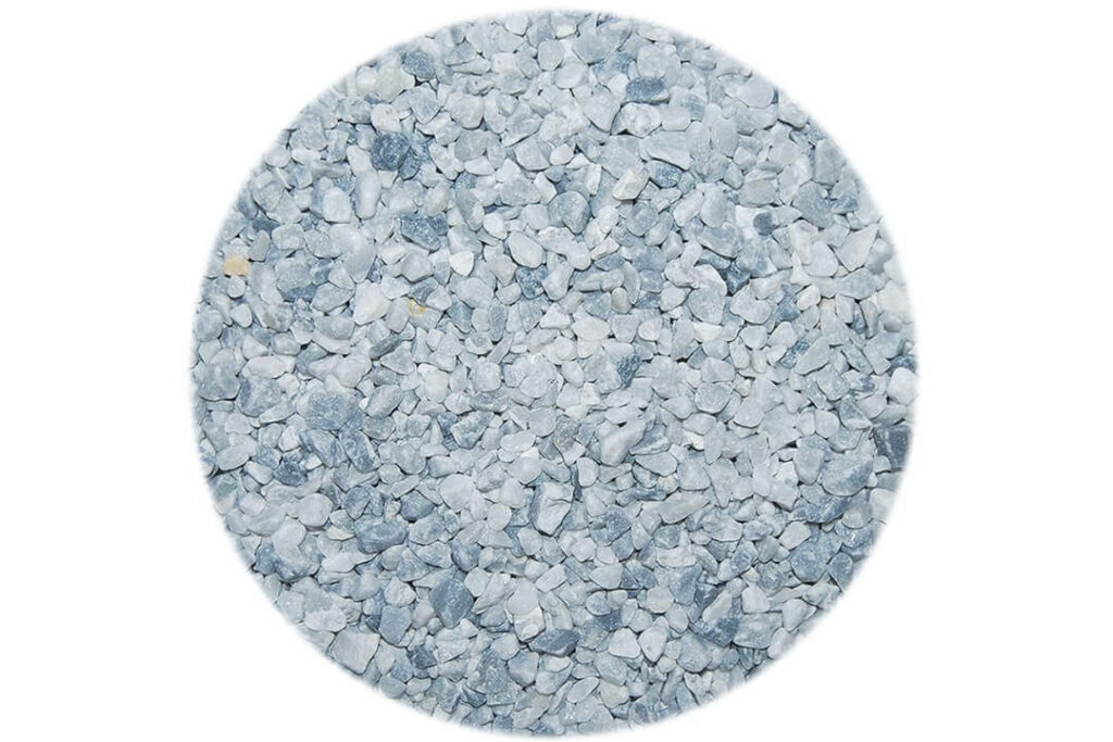 Ice Blue Kékesfehér Kőszőnyeg Márványkavics 1-4 mm