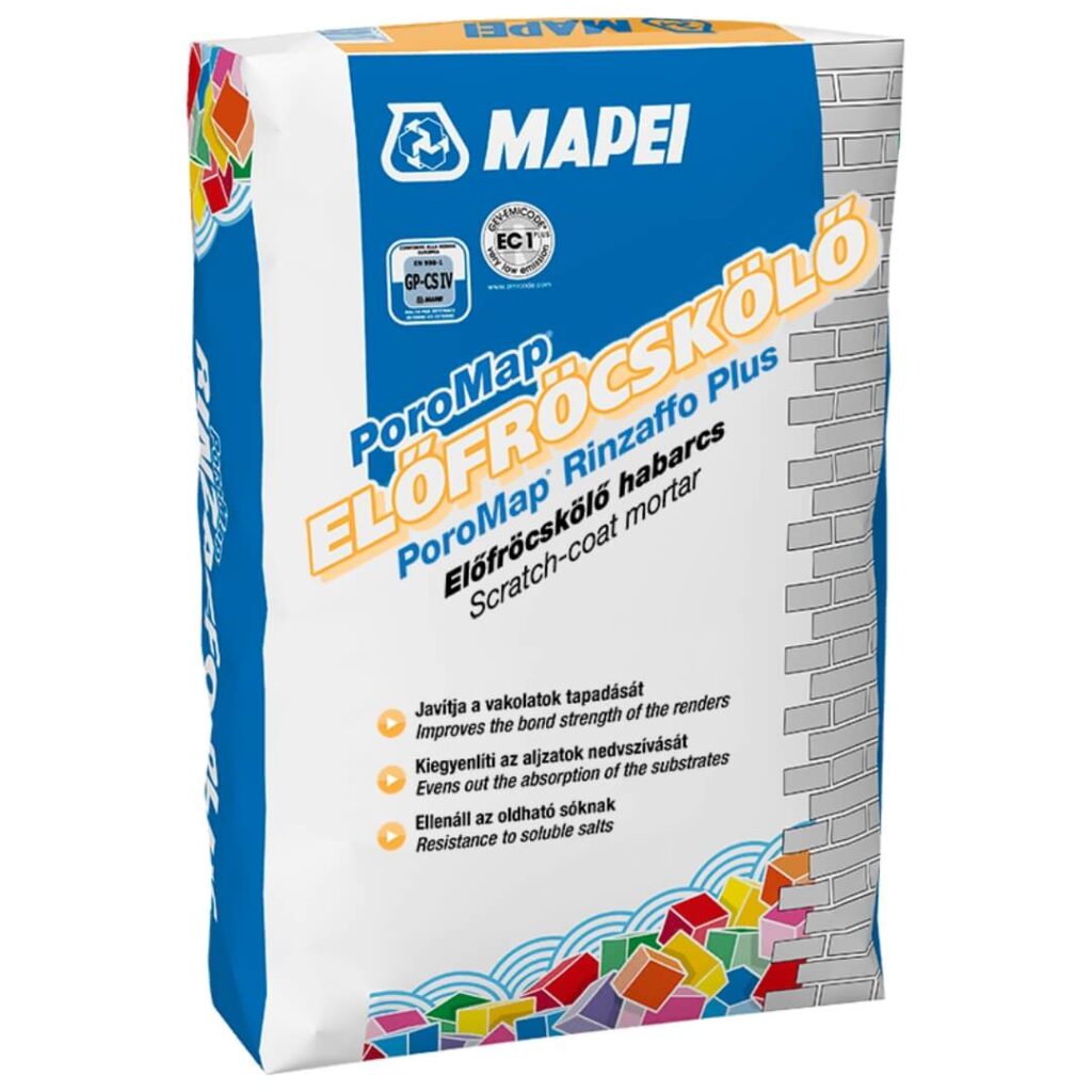 Mapei Poromap Előfröcskölő - Rinzaffo Plus 25 kg